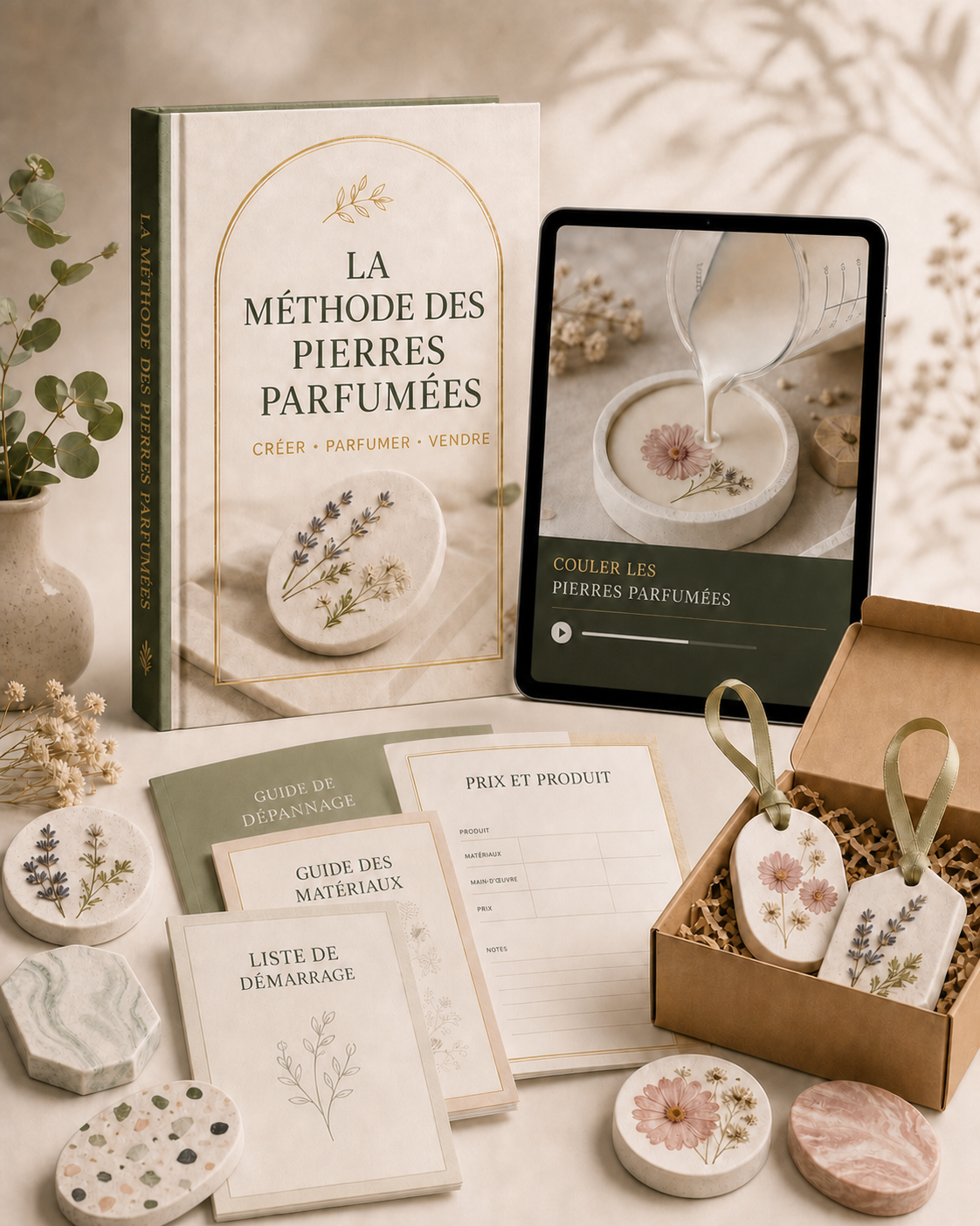 🌿 La Méthode des Pierres Parfumées + 🎁 Les 4 bonus inclus