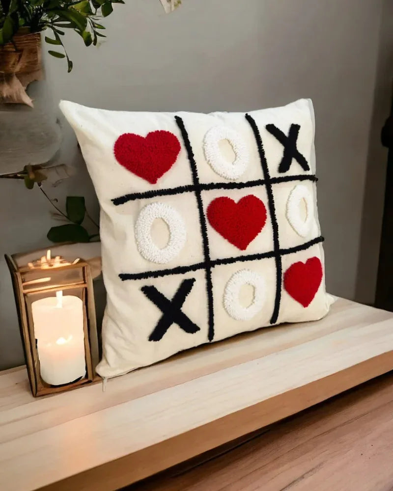 Decorative punch needle cushion