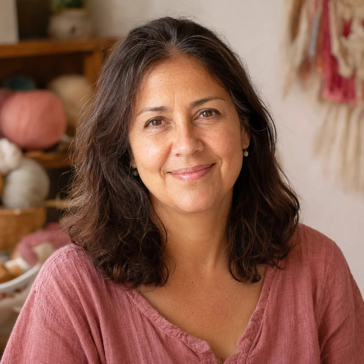 Mariana Robles, punch needle embroidery instructor
