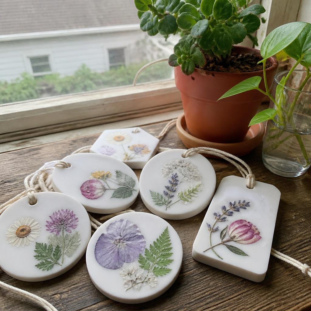Pressed Botanical Stones
